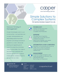 Cooper Tech one-pager